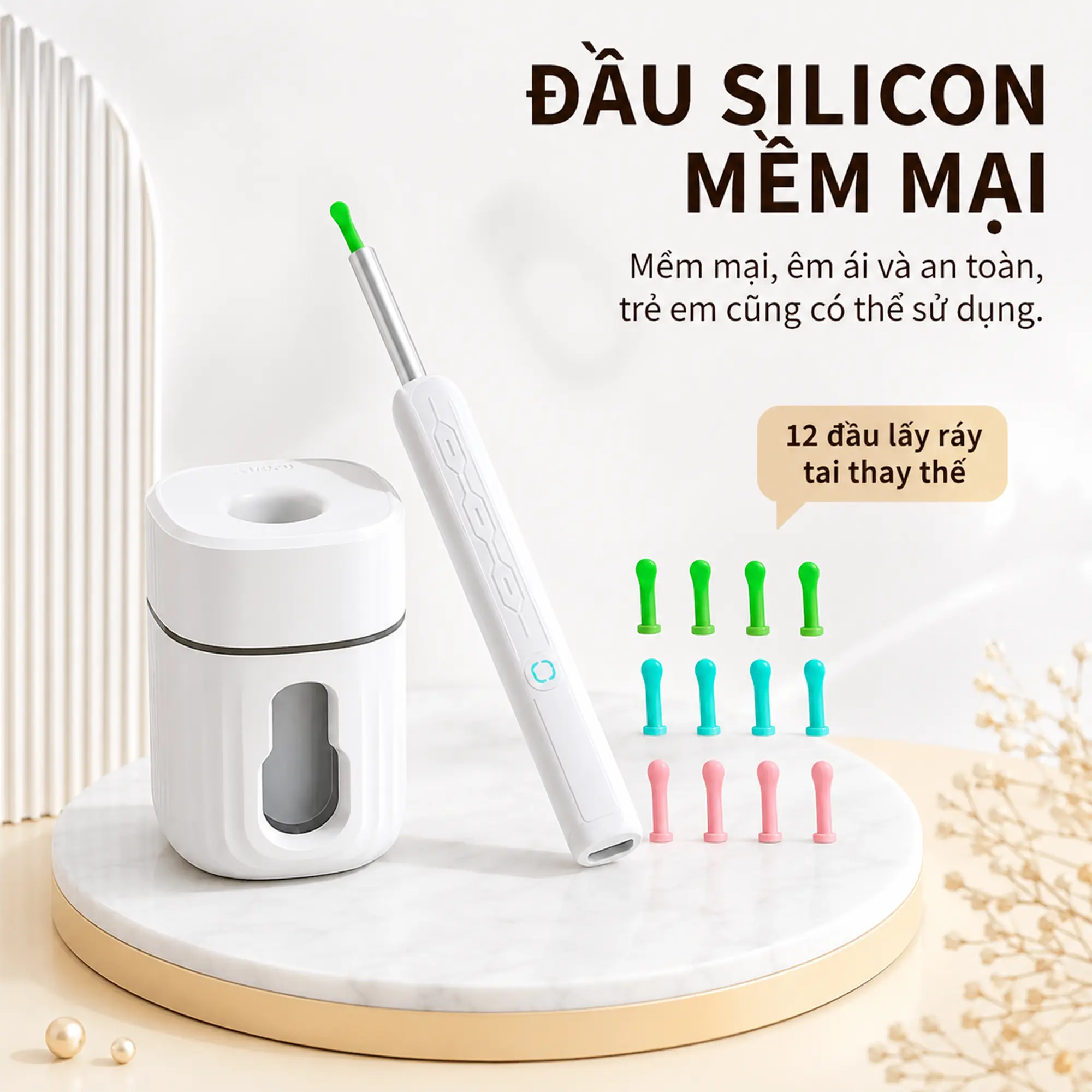 Máy lấy ráy tai, vệ sinh tai nghe